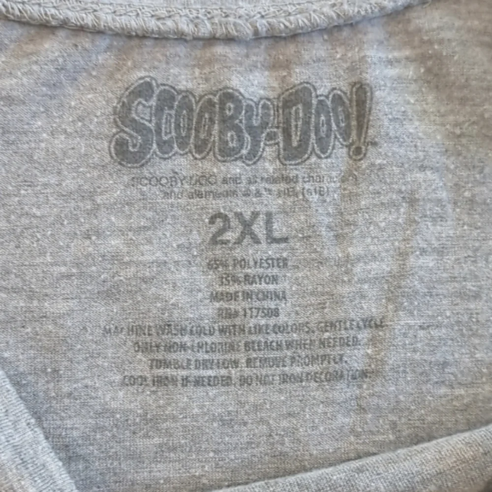 Vintage Graphic Scooby-Doo Short Sleeve Tee Gray Size 2XL - Picture 3 of 4